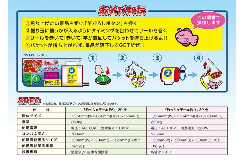 釣っちゃ王de一本釣り(遊び方)